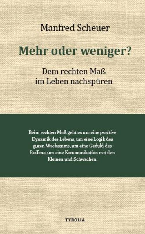 Buchcover: Mehr oder weniger?