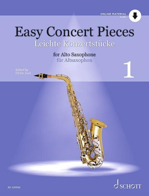 Leichte Konzertstücke Band 1. Alt-Saxophon und Klavier.