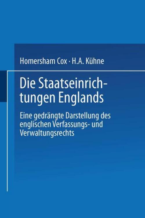 Die Staatseinrichtungen Englands