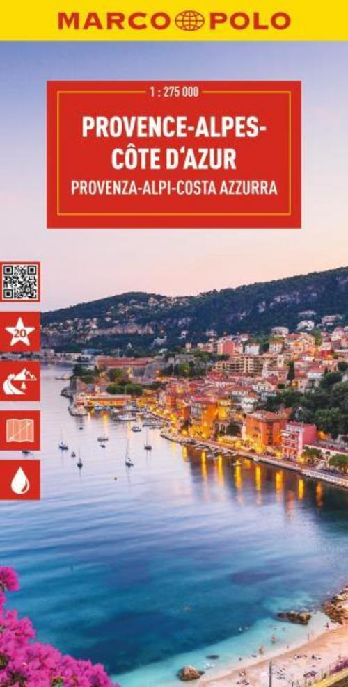 MARCO POLO Reisekarte Provence-Alpes-Côte d'Azur 1:275.000