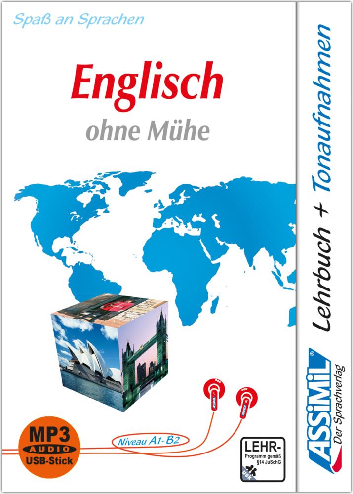 ASSiMiL Englisch ohne Mühe -  MP3-Sprachkurs mit USB-Stick - Niveau A1-B2