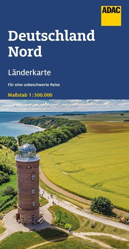 ADAC Länderkarte Deutschland Nord 1:500.000
