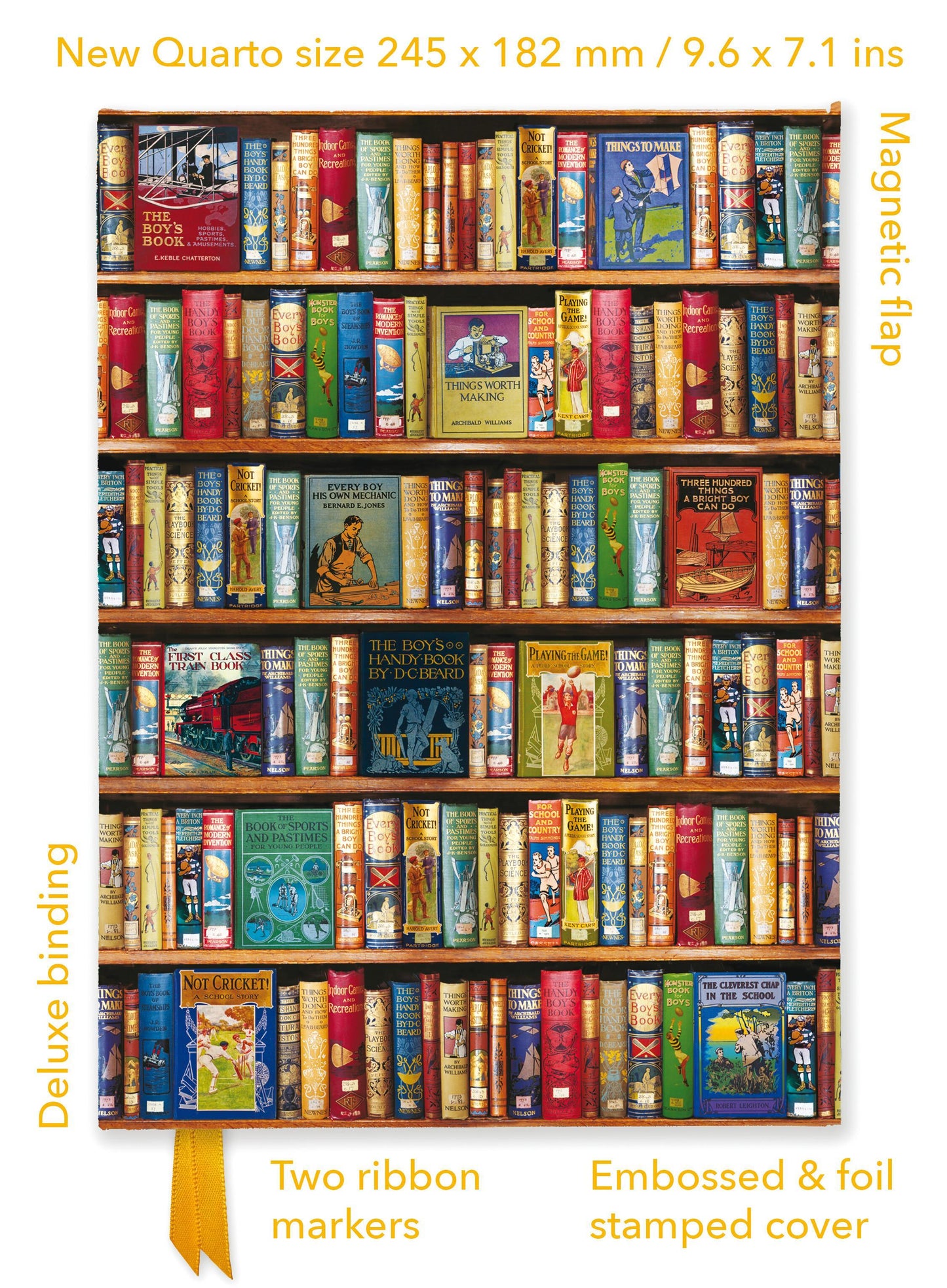Bodleian Libraries: Hobbies & Pastimes Bookshelves (Foiled Quarto Journal)