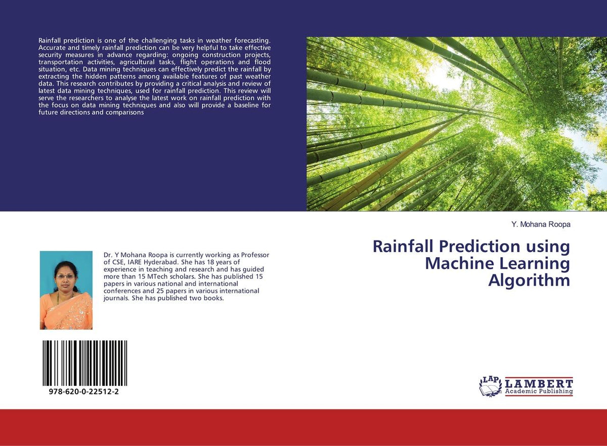 Buchcover: Rainfall Prediction using Machine Learning Algorithm
