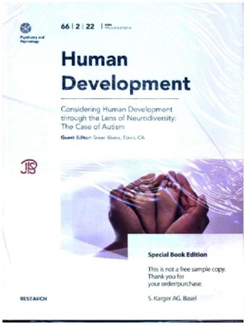 Buchcover: Considering Human Development through the Lens of Neurodiversity: The Case of Autism