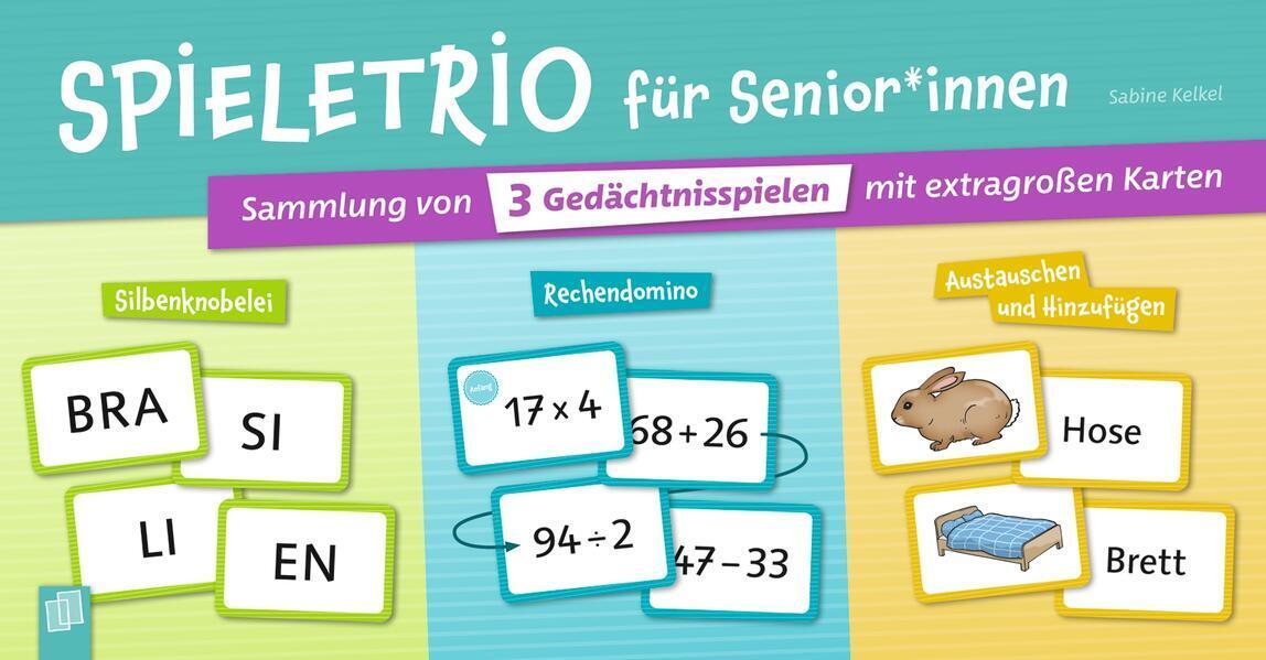 Buchcover: Spieletrio für Senioren und Seniorinnen