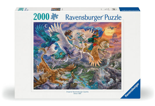 Erwachsenenpuzzle 2000 Teile - Auf dem Pegasus durch die Lüfte