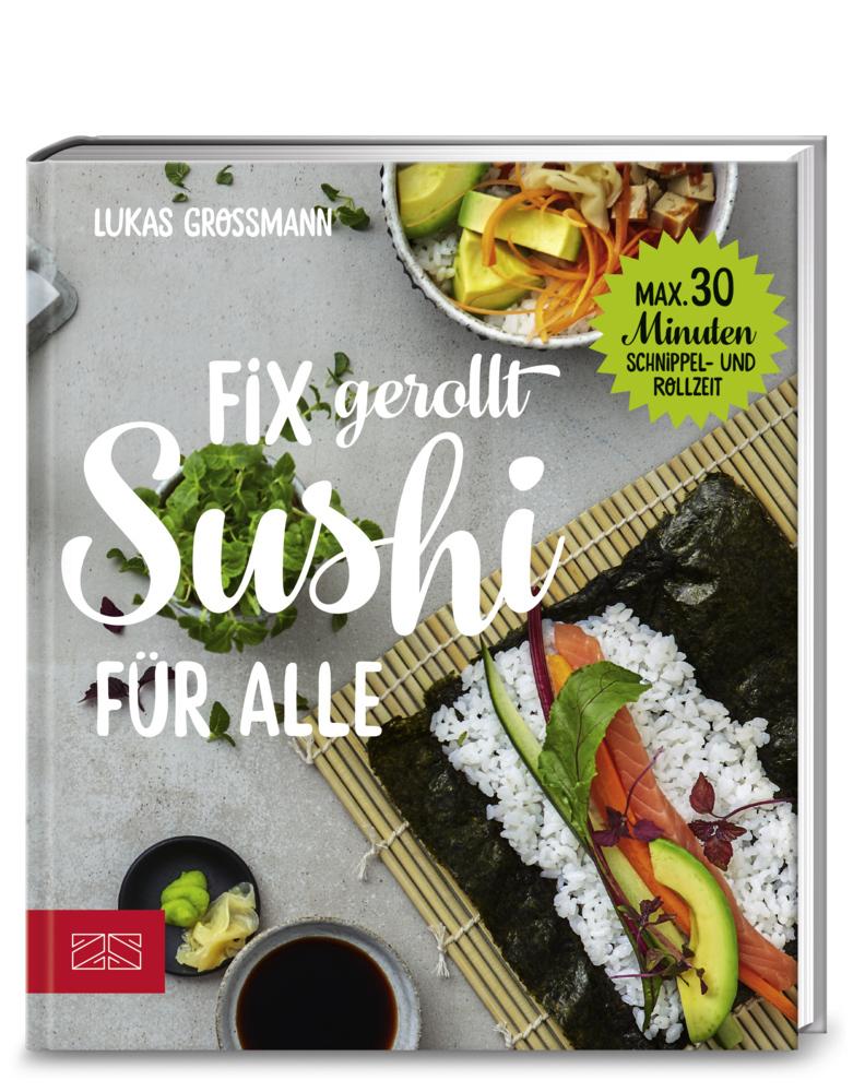 Buchcover: Fix gerollt - Sushi für alle