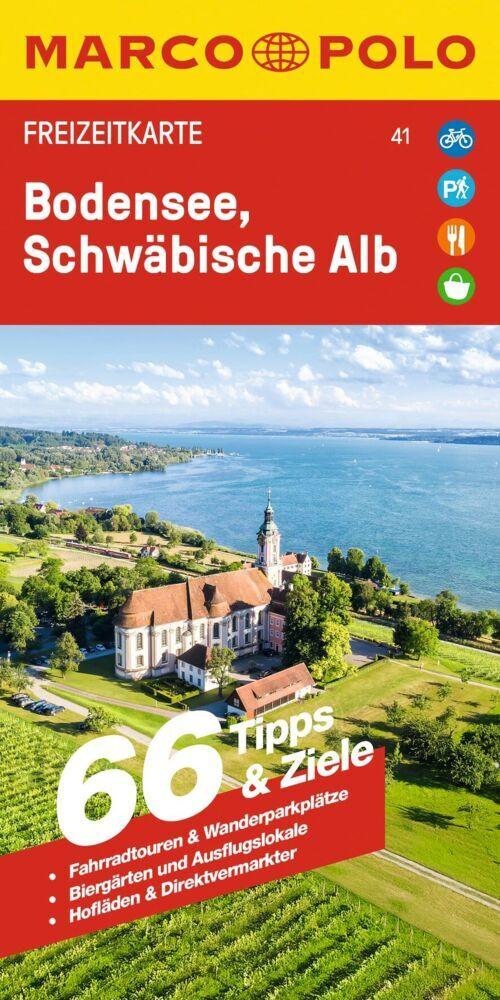 MARCO POLO Freizeitkarte 41 Bodensee, Schwäbische Alb 1:100.000