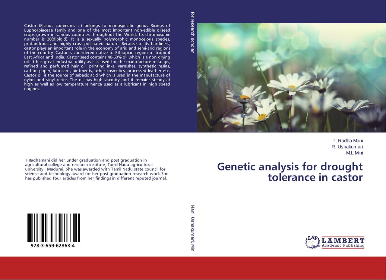 Genetic analysis for drought tolerance in castor