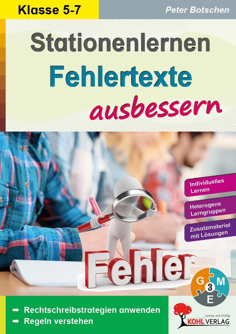 Fehlertexte ausbessern / Klasse 5-7
