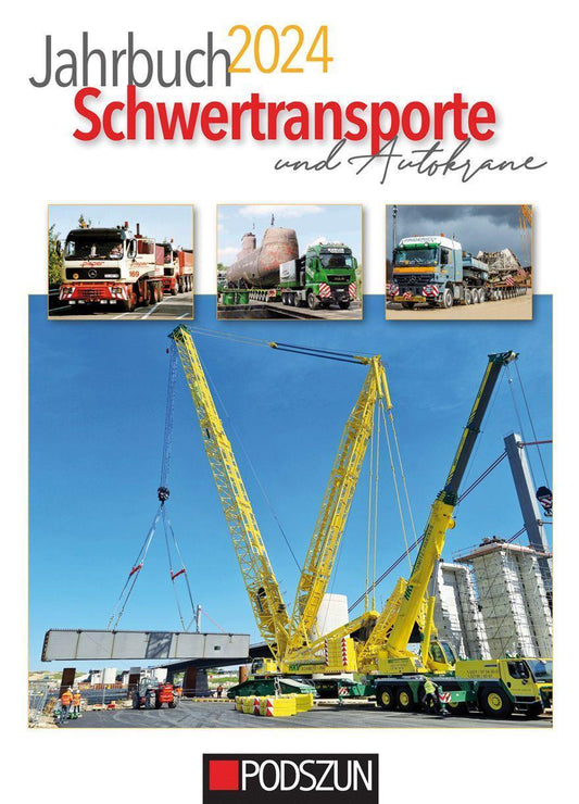 Buchcover: Jahrbuch Schwertransporte & Autokrane 2024