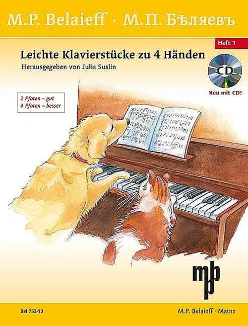 Leichte Klavierstücke zu vier Händen 1