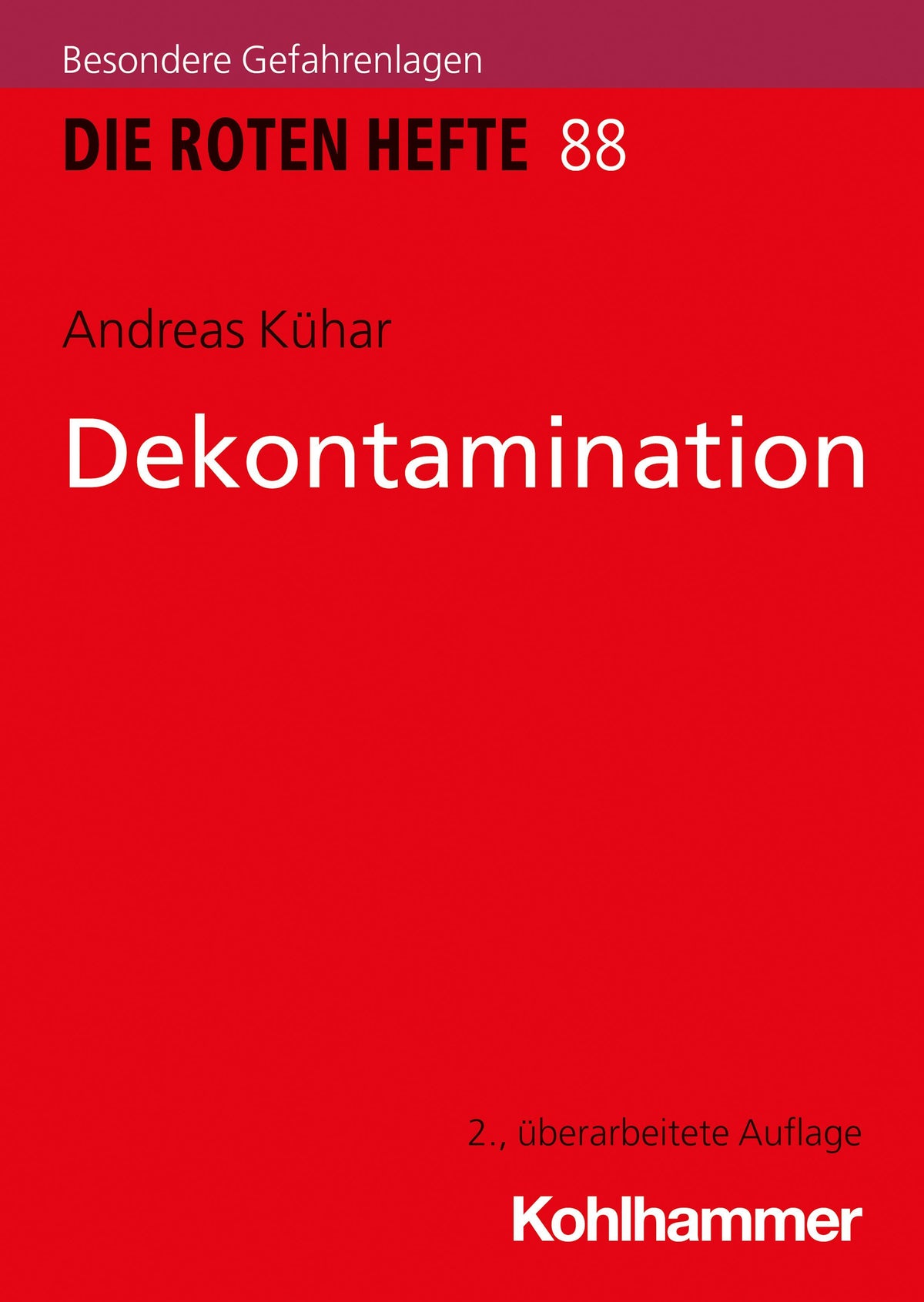 Buchcover: Dekontamination