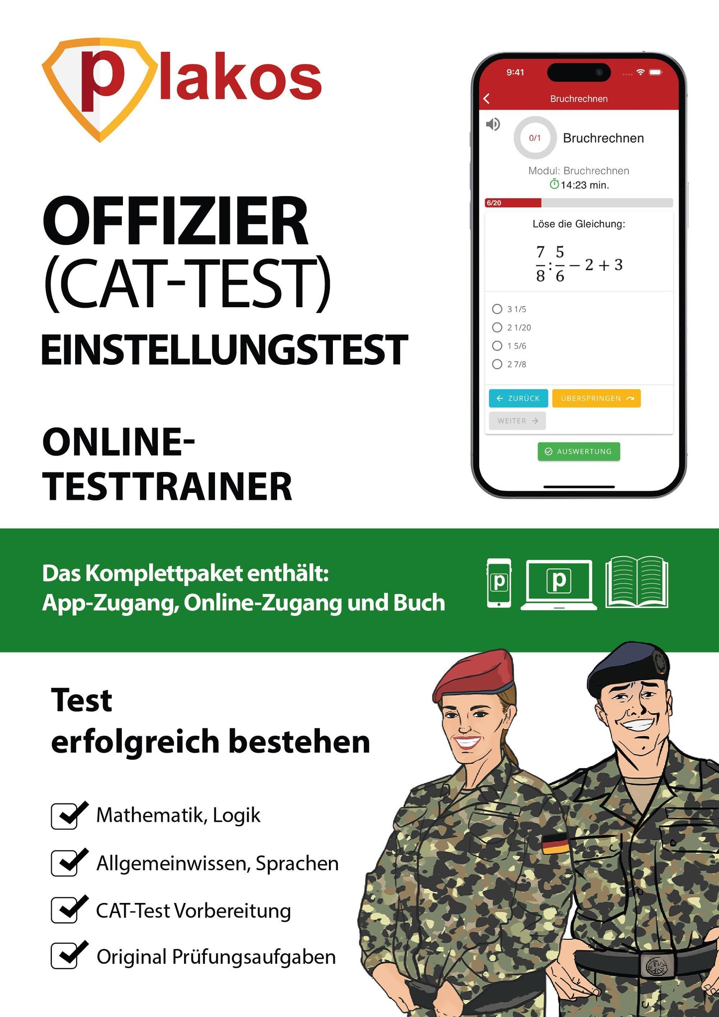 Buchcover: Offizier Einstellungstest (CAT Test)