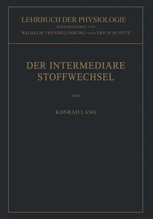 Buchcover: Der Intermediäre Stoffwechsel