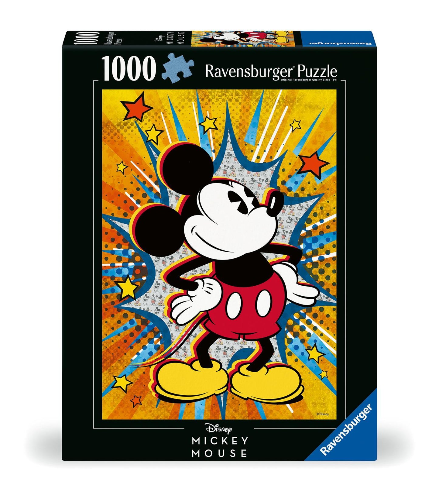 Ravensburger Puzzle 12000472 - Retro Mickey - 1000 Teile Mickey Mouse Puzzle für Disney-Fans ab 14 Jahren