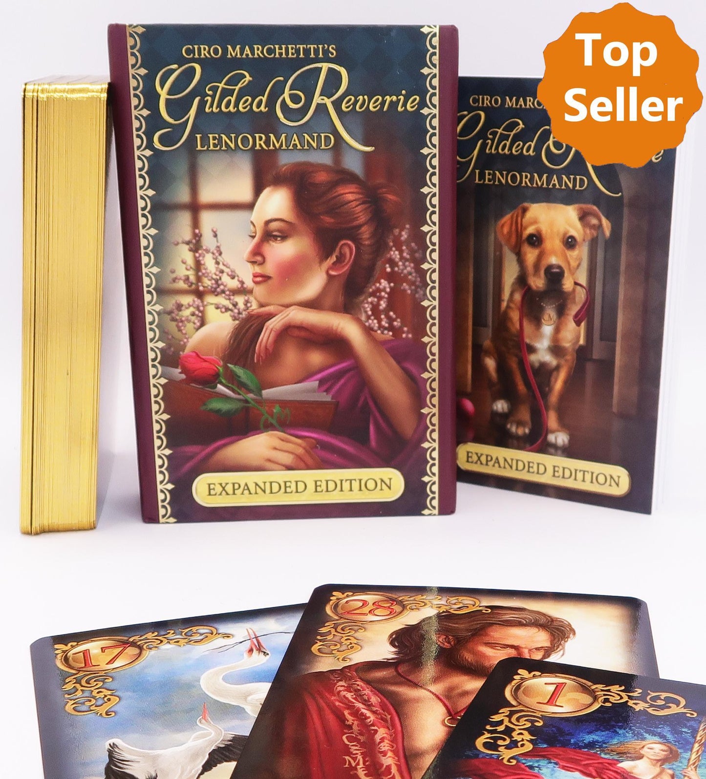 Gilded Reverie Lenormand, m. 1 Buch, m. 1 Beilage,Lenormand-Karten