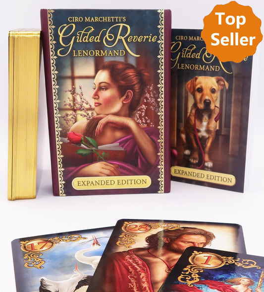 Gilded Reverie Lenormand, m. 1 Buch, m. 1 Beilage,Lenormand-Karten