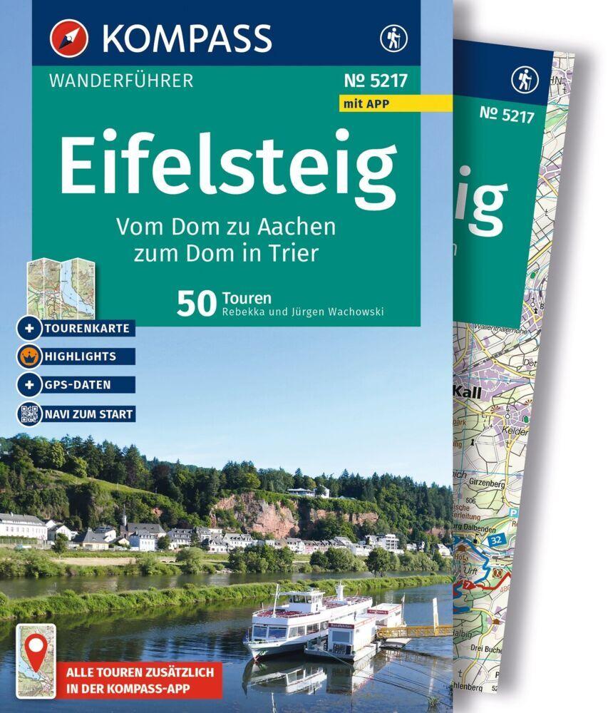 Wachowski, Rebekka und Jürgen/KOMPASS Wanderführer Eifelsteig, vom Dom zu Aachen zum Dom i