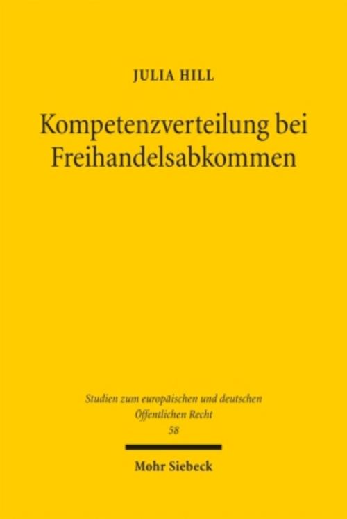 Kompetenzverteilung bei Freihandelsabkommen