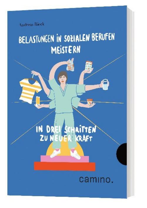 Buchcover: Belastungen in sozialen Berufen meistern