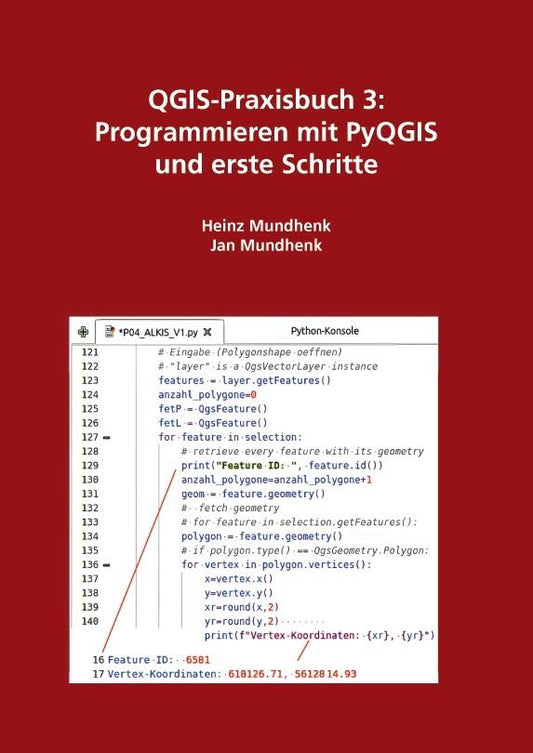 Buchcover: QGIS-Praxisbuch 3: Programmieren mit PyQGIS und erste Schritte