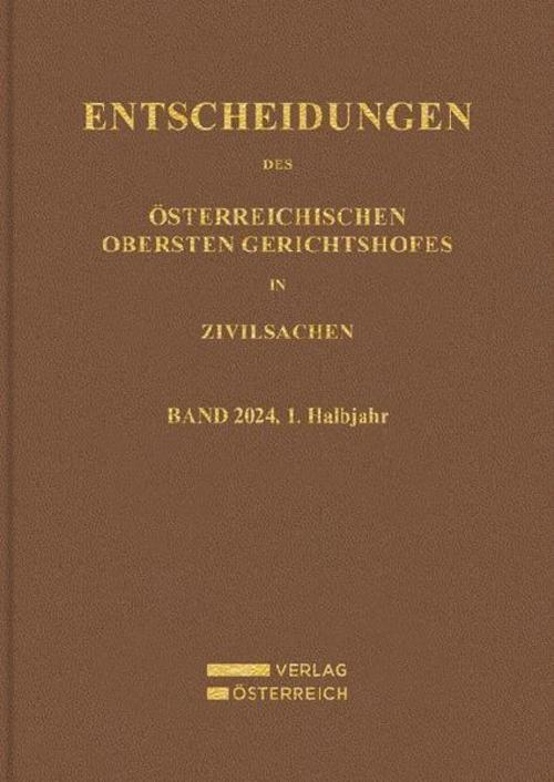 Entscheidungen des Obersten Gerichtshofes in Zivilsachen