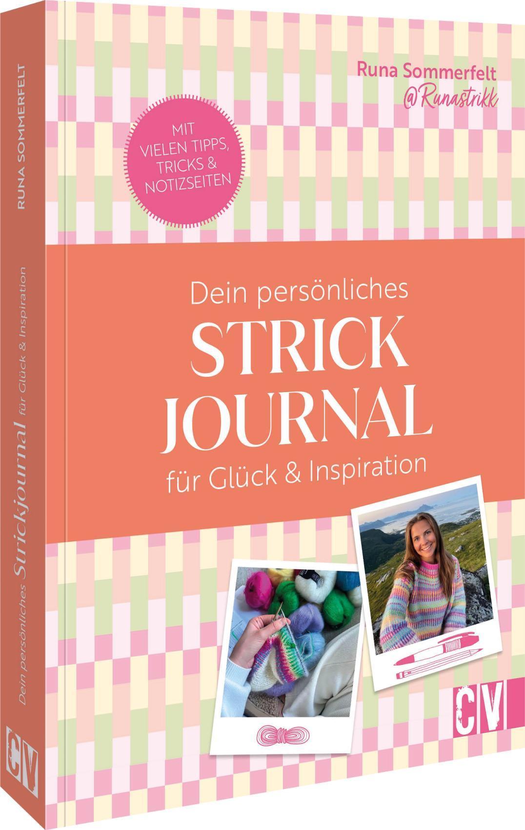 Buchcover: Runastrikk: dein persönliches Strickjournal für Glück & Inspiration