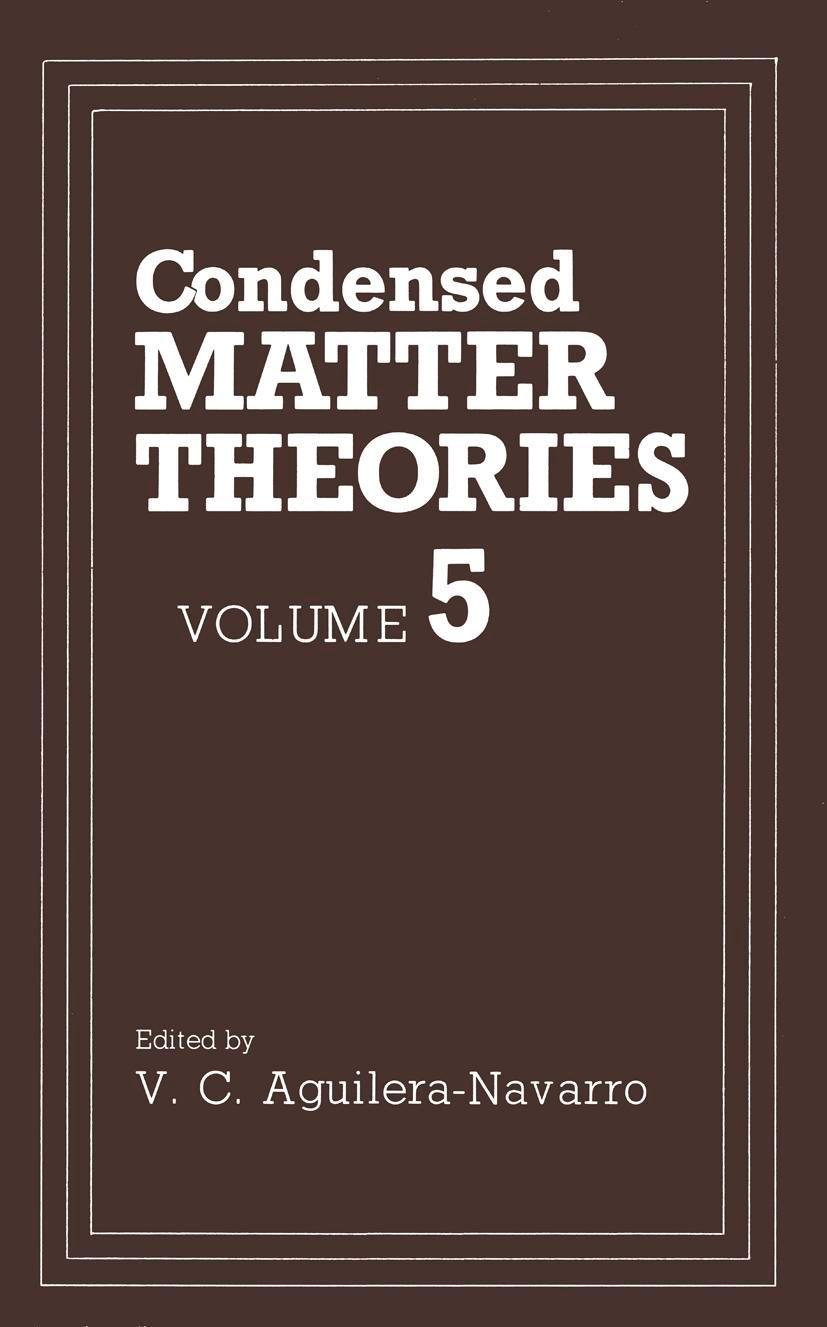 Buchcover: Condensed Matter Theories