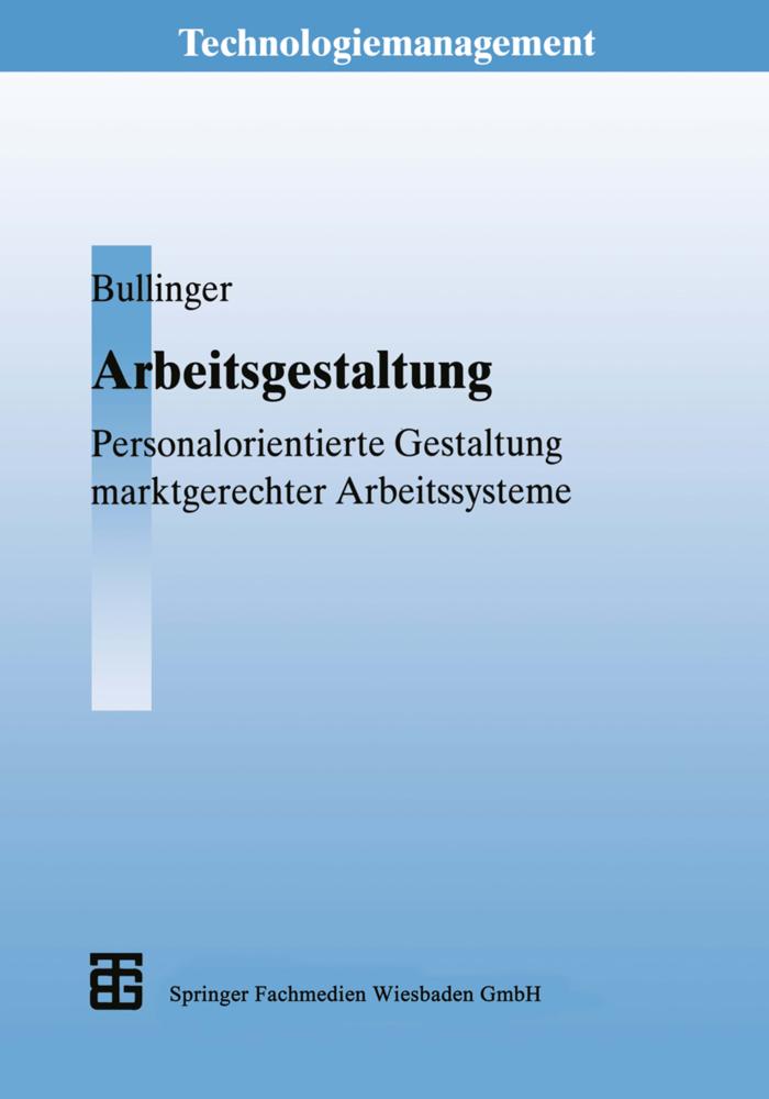 Buchcover: Arbeitsgestaltung