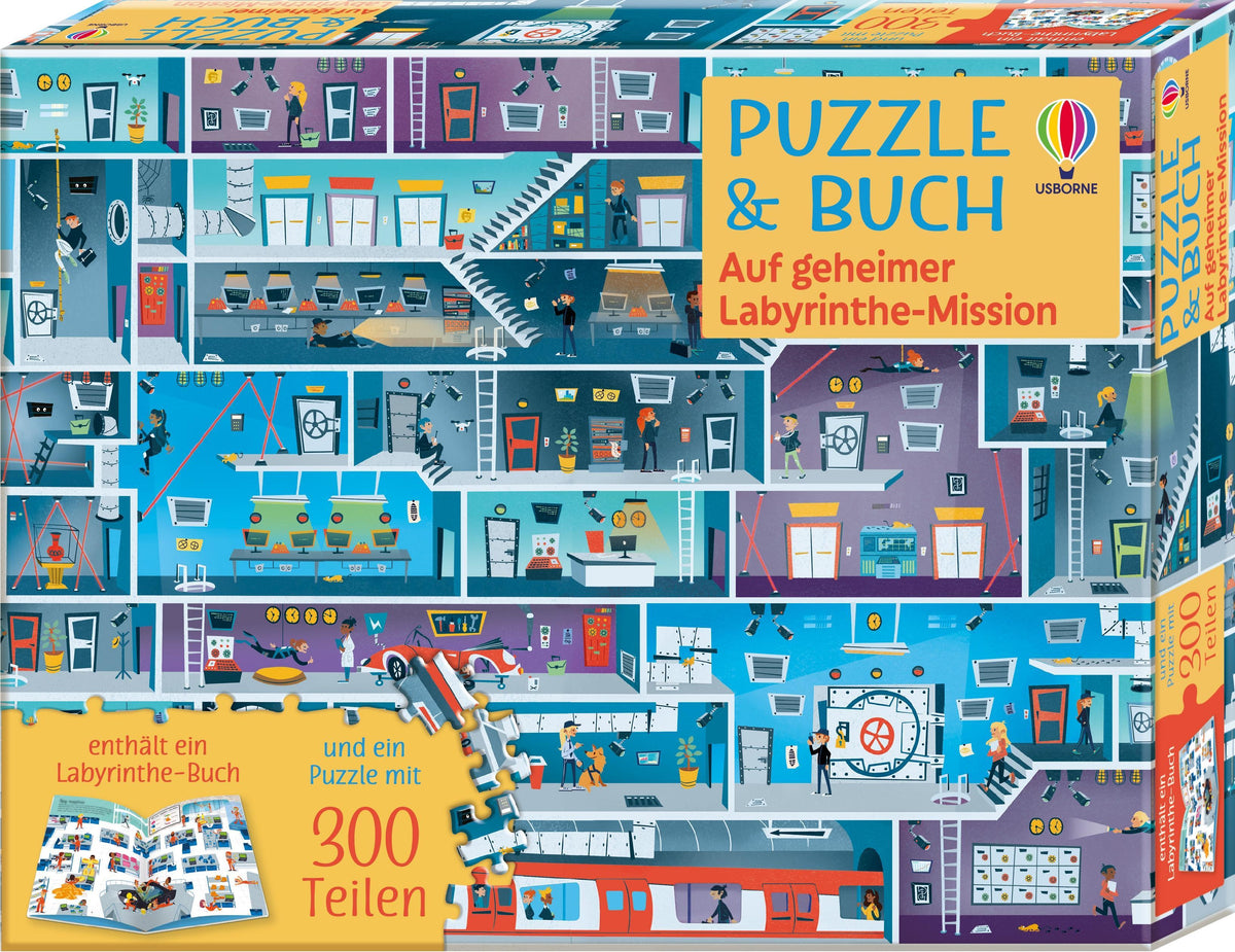 Buchcover: Puzzle & Buch: Auf geheimer Labyrinthe-Mission