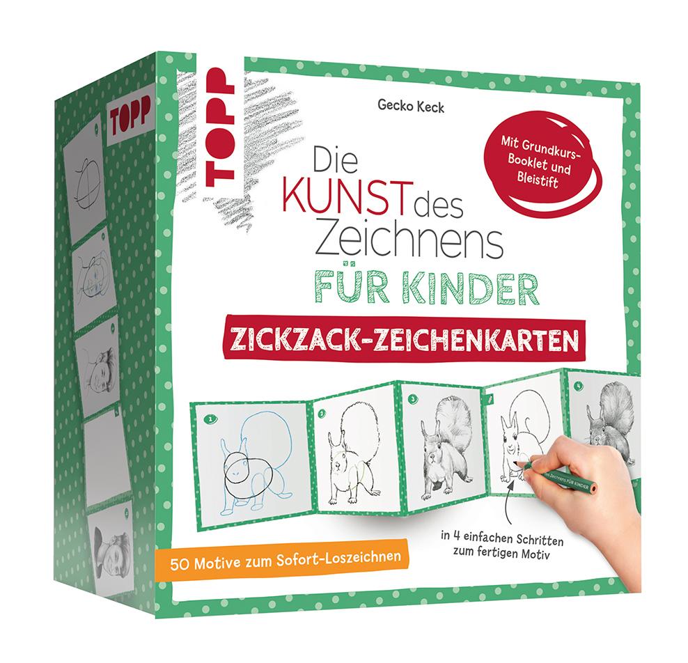 Buchcover: Die Kunst des Zeichnens für Kinder Zickzack-Zeichenkarten