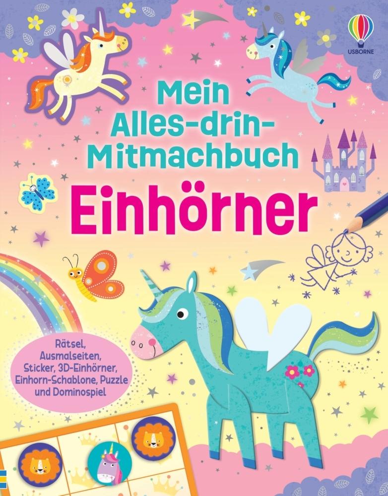 Buchcover: Mein Alles-drin-Mitmachbuch: Einhörner