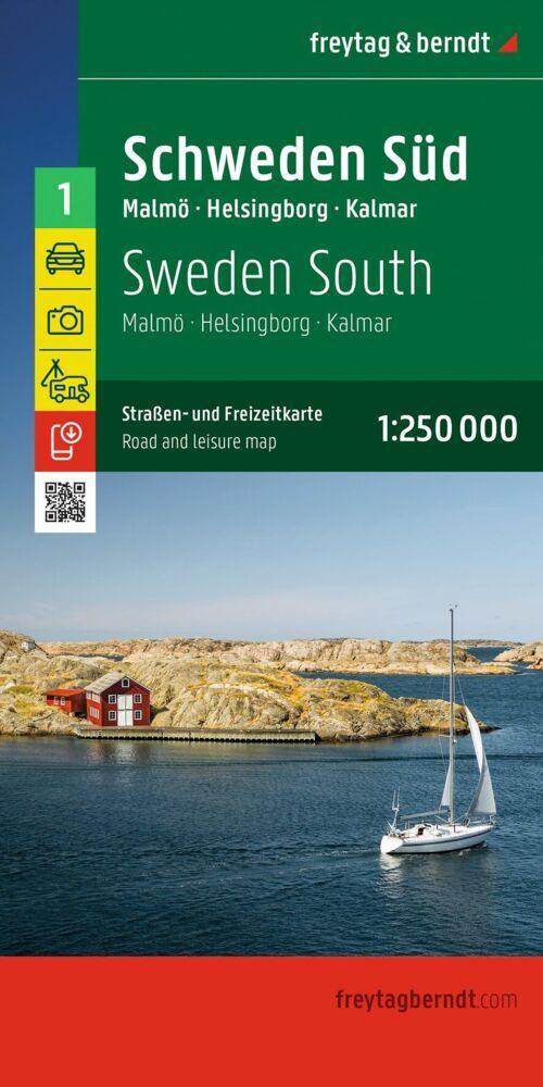 freytag & berndt Straßenkarte Schweden Süd 1:250.000