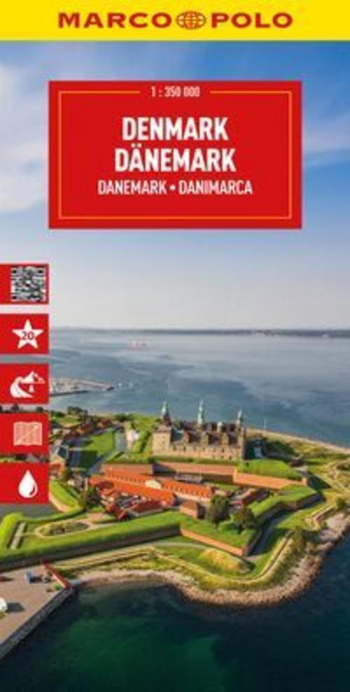 MARCO POLO Reisekarte Dänemark 1:350.000
