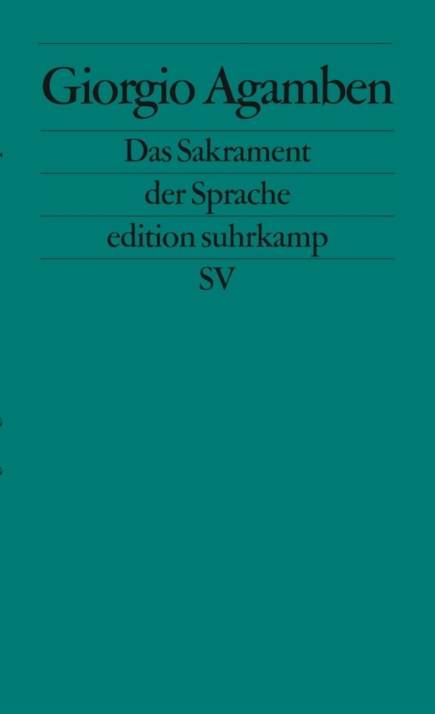 Buchcover: Das Sakrament der Sprache
