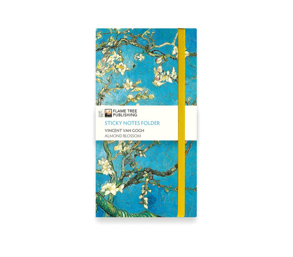 Vincent Van Gogh: Almond Blossom Flame Tree Sticky Notes Folder