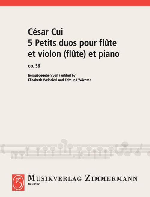 5 Petits duos pour flûte et violon (flûte) et piano
