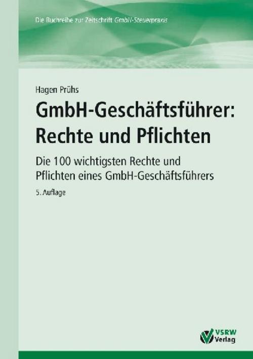 Buchcover: GmbH-Geschäftsführer: Rechte und Pflichten