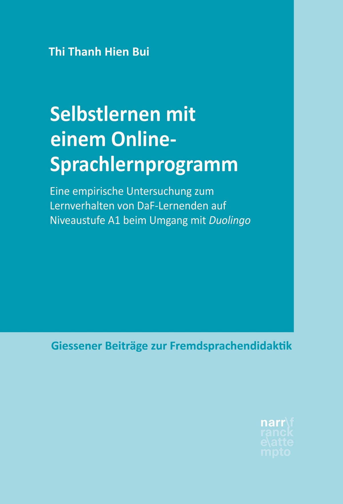 Buchcover: Selbstlernen mit einem Online-Sprachlernprogramm
