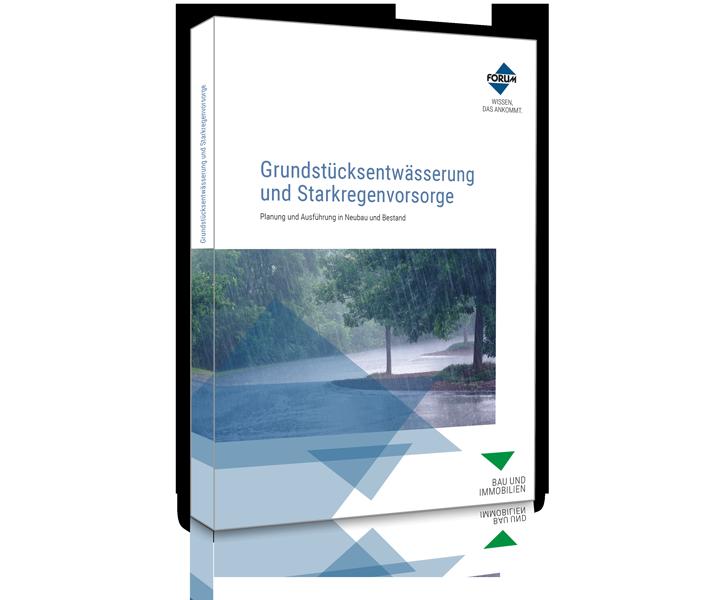 Buchcover: Grundstücksentwässerung und Starkregenvorsorge