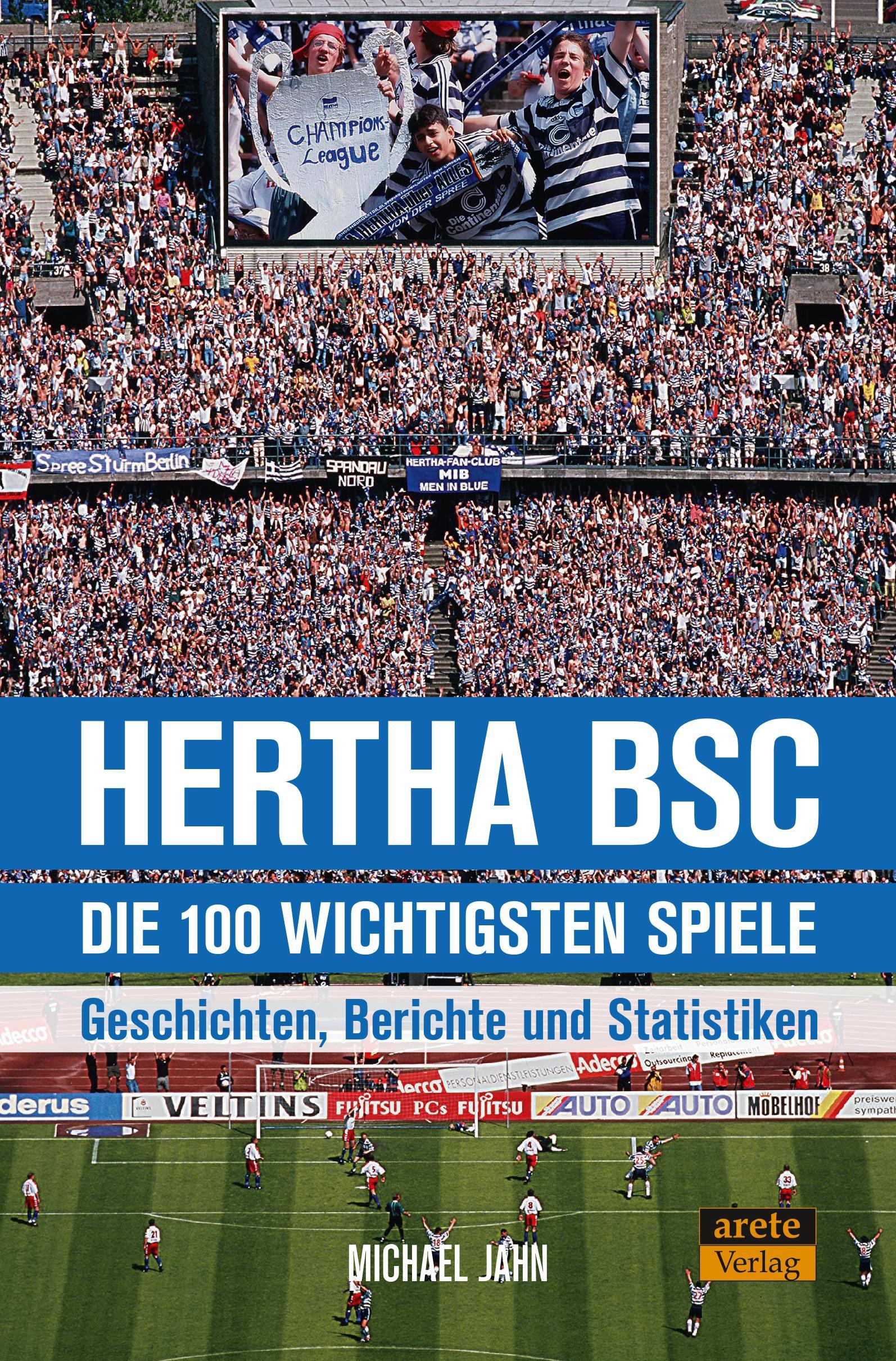 Buchcover: Hertha BSC - die 100 wichtigsten Spiele