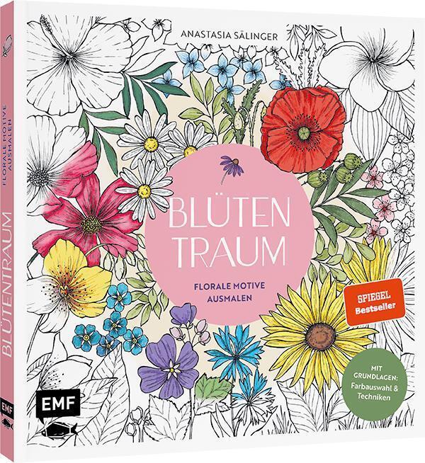Blütentraum - Florale Motive ausmalen