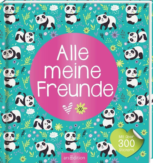 Alle meine Freunde - Panda | Mit über 300 Stickern