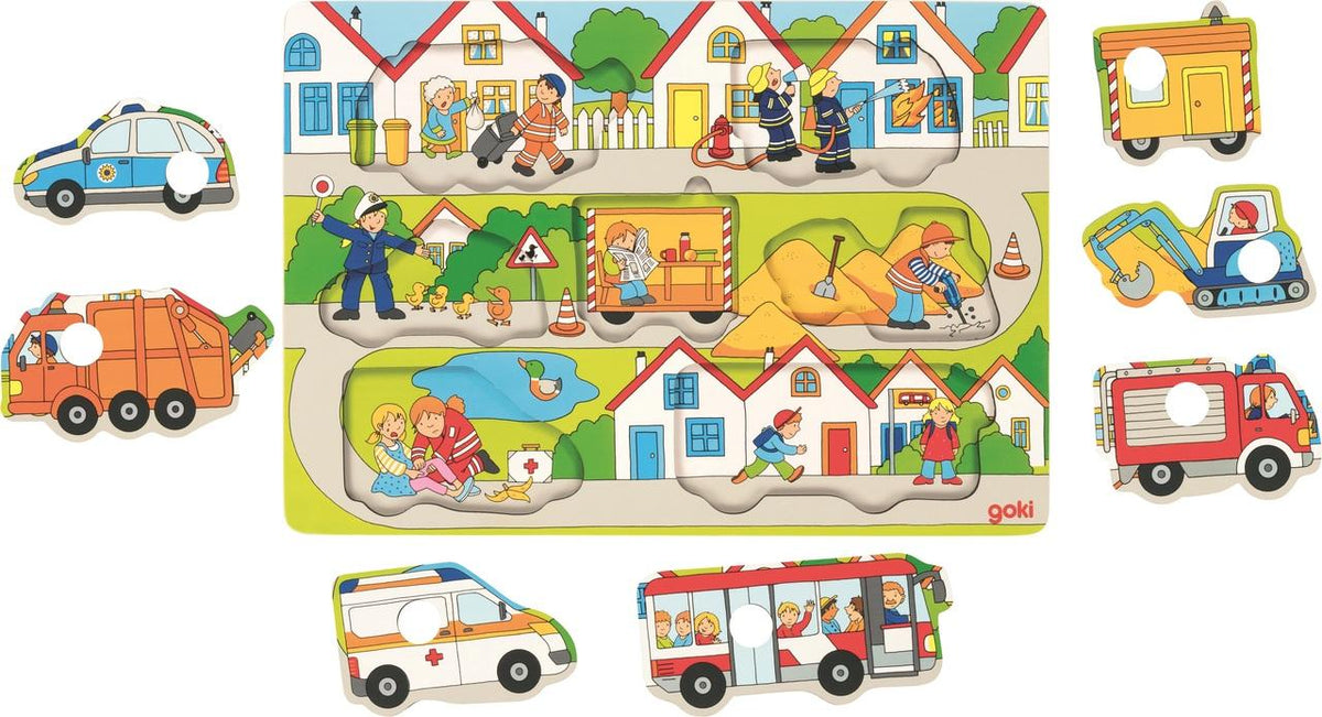 Buchcover: Hintergrundbildpuzzle Auf der Straße