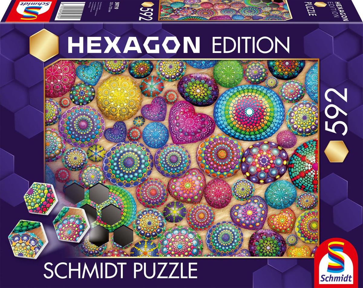 Hexagon - Mandala-Steine