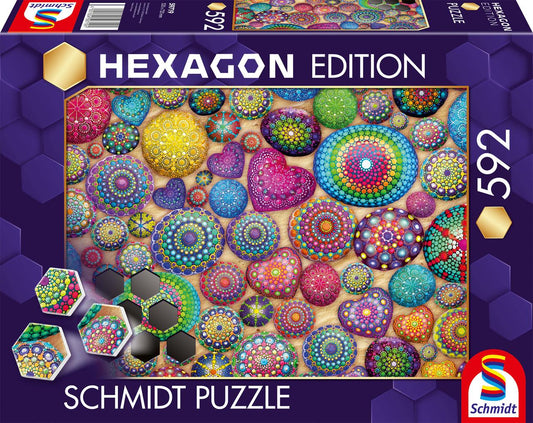 Hexagon - Mandala-Steine