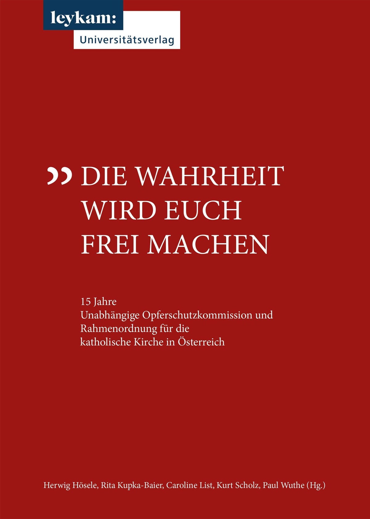 Buchcover: Die Wahrheit wird euch frei machen