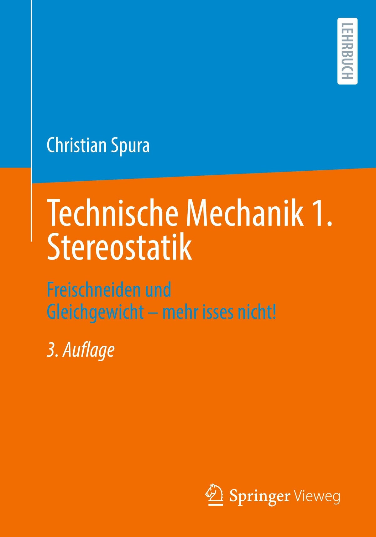 Buchcover: Technische Mechanik 1. Stereostatik